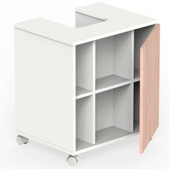Mueble de Lavabo Esencia 64x59x45 cm Blanco alto brillo/Aurora