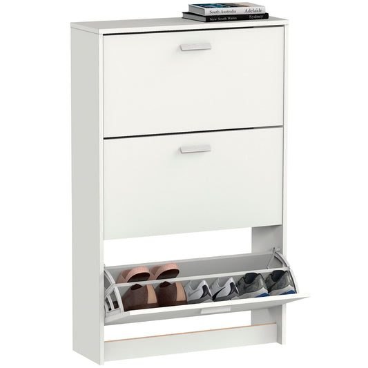 Zapatero Nova 3 Puertas 119.5x74x25 cm Blanco