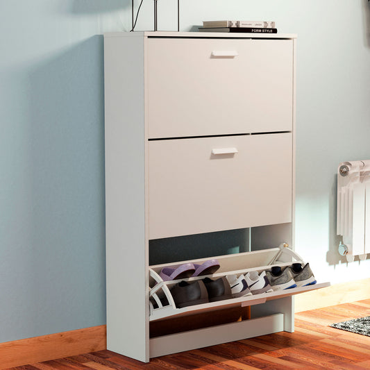 Zapatero Nova 3 Puertas 119.5x74x25 cm Blanco