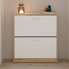 Zapatero Nova 2 Puertas 82x74x25 cm Cambrian/Blanco