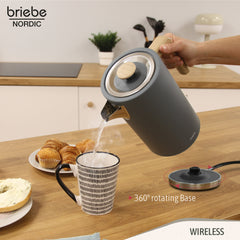 Set Nordic Tostador 2 rebanadas + Hervidor Gris