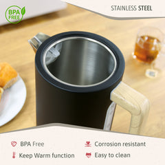 Hervidor de Agua Nordic Eléctrico 1.7L Negro