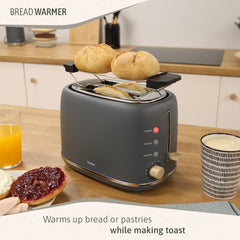 Set Nordic Tostador 2 rebanadas + Tetera Gris