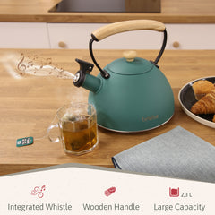 Set Nordic Tostador 2 rebanadas + Tetera Verde