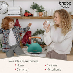 Set Nordic Tostador 2 rebanadas + Tetera Verde