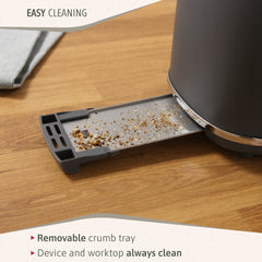 Tostador Nordic 2 rebanadas Gris