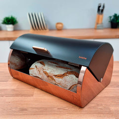 Set Metallic Panera + 3 Botes Negro/Oro Rosa