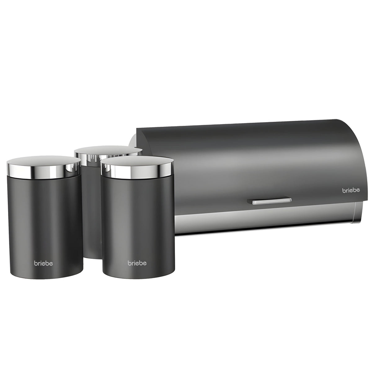 Set Metallic Panera + 3 Botes Antracita/Inox