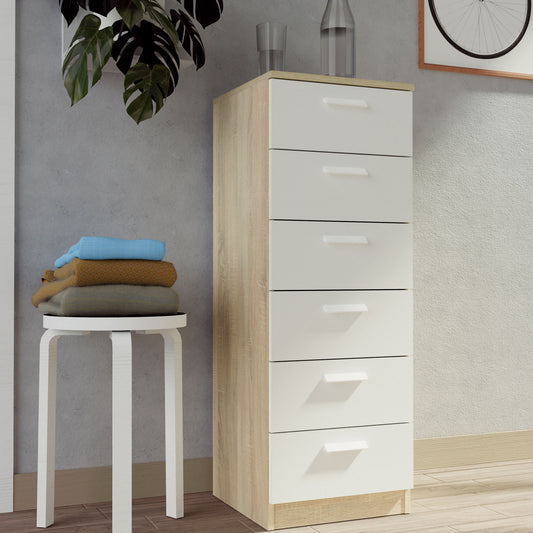 Sinfonier Nova 6 Cajones 110x40x40 Roble Cambrian/Blanco