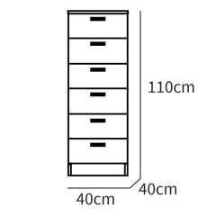 Sinfonier Nova 6 Cajones 110x40x40 Roble Cambrian/Blanco