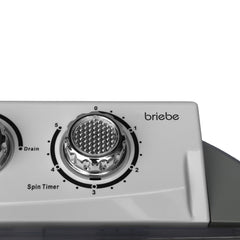 Mini Lavadora briebe Camp Portátil Camping con Centrifugado 3Kg Blanco/Gris