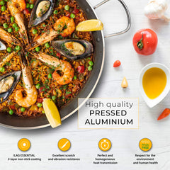 Paellera Inducción Zafrán 38cm 7-8 raciones