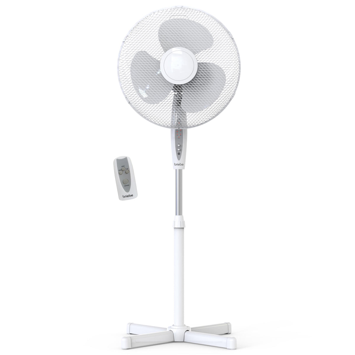 Ventilador de Pie Altura Regulable 100-125cm blanco FN122397W