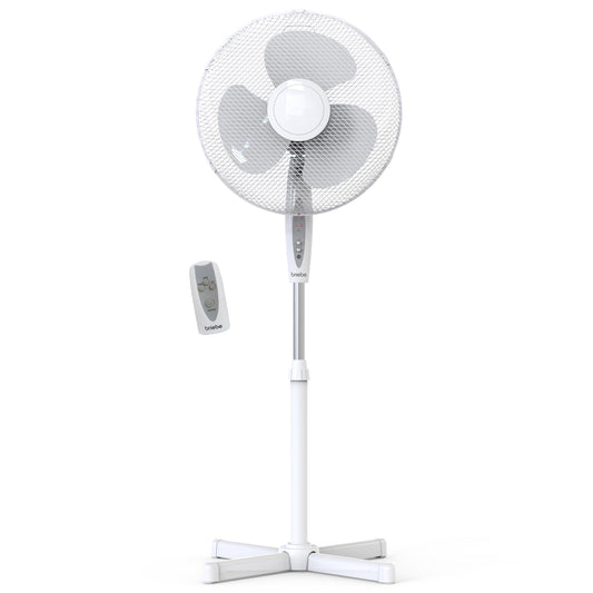 Ventilador de Pie Altura Regulable 100-125cm blanco FN122397W