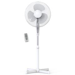 Ventilador de Pie Altura Regulable 100-125cm blanco FN122397W